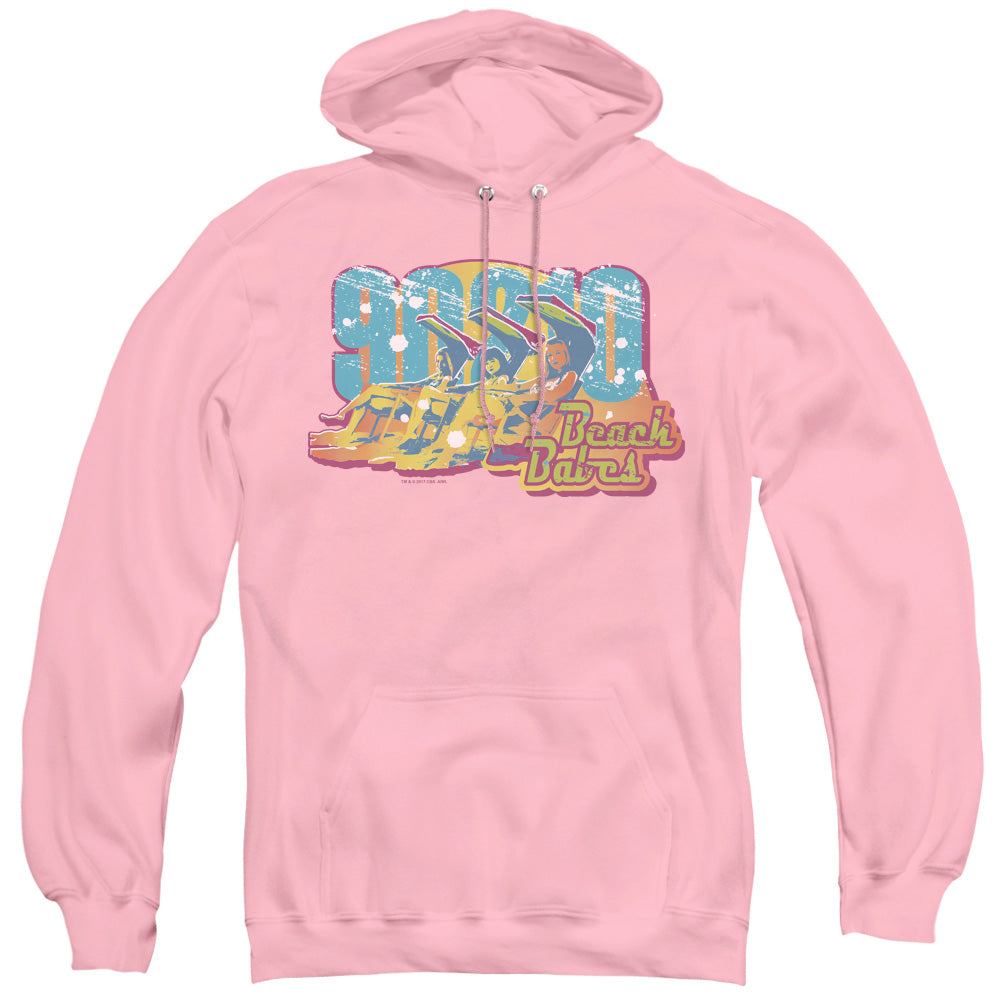 90210 Beach Babes Mens Hoodie Pink Officially Licensed