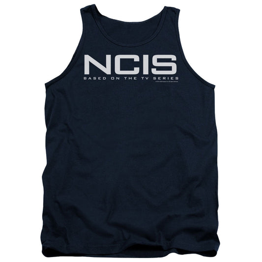 Ncis Logo Mens Tank Top Shirt Navy Officially Licensed