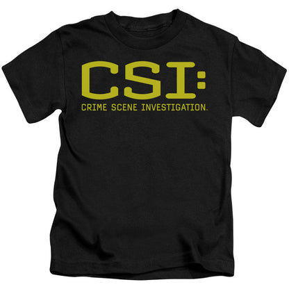 Csi Logo Juvenile Kids Youth T Shirt Black Officially Licensed
