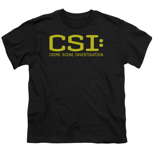 Csi Logo Kids Youth T Shirt Black Officially Licensed