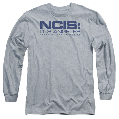 Ncis La Logo Mens Long Sleeve Shirt Athletic Heather Officially Licensed