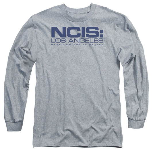 Ncis La Logo Mens Long Sleeve Shirt Athletic Heather Officially Licensed