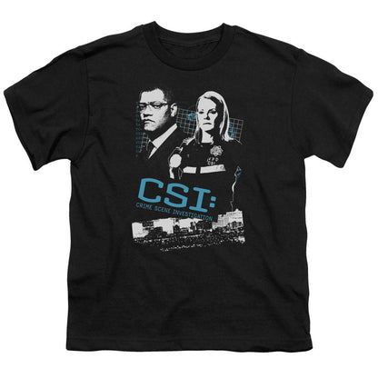 Csi Investigate This Kids Youth T Shirt Black Officially Licensed
