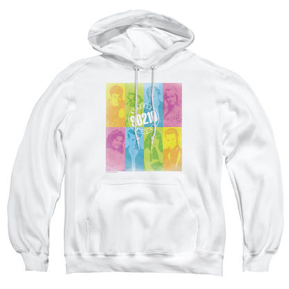 90210 Color Block Of Friends Mens Hoodie White Officially Licensed