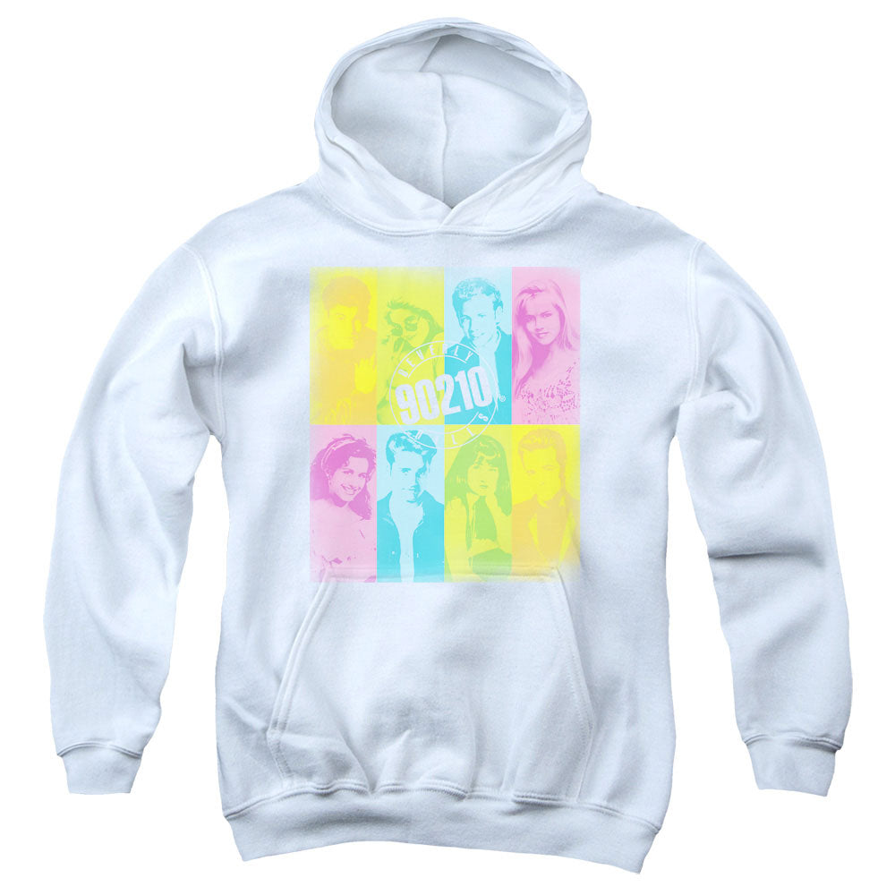 90210 Color Block of Friends Kids Youth Hoodie White Officially Licensed