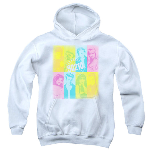 90210 Color Block of Friends Kids Youth Hoodie White Officially Licensed