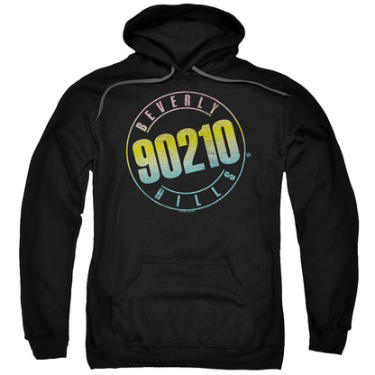 90210 Color Blend Logo Mens Hoodie Black Officially Licensed