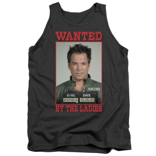 Ncis Wanted Mens Tank Top Shirt Charcoal Officially Licensed