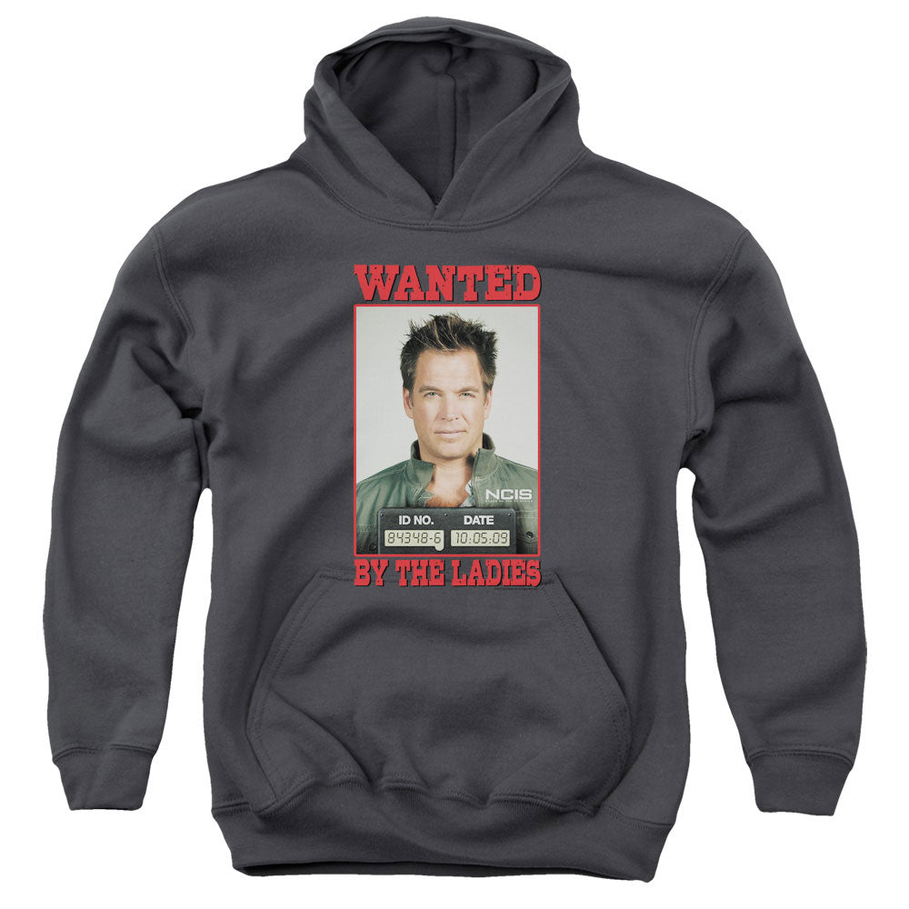 Ncis Wanted Kids Youth Hoodie Charcoal Officially Licensed
