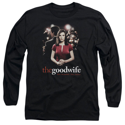 The Good Wife Bad Press Mens Long Sleeve Shirt Black Officially Licensed