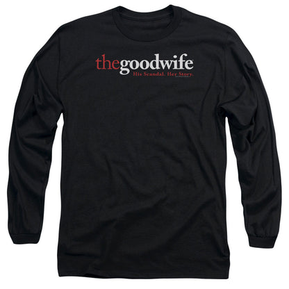 The Good Wife Logo Mens Long Sleeve Shirt Black Officially Licensed