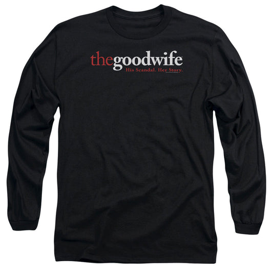 The Good Wife Logo Mens Long Sleeve Shirt Black Officially Licensed