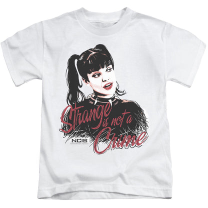 Ncis Strange is Not a Crime Juvenile Kids Youth T Shirt White Officially Licensed