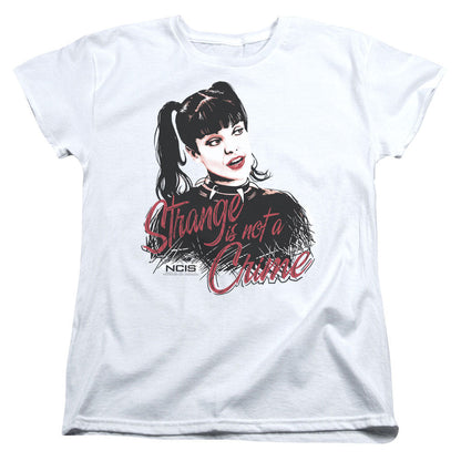 Ncis Strange is Not a Crime Womens T Shirt White Officially Licensed