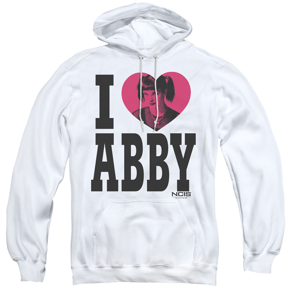 Ncis I Heart Abby Mens Hoodie White Officially Licensed