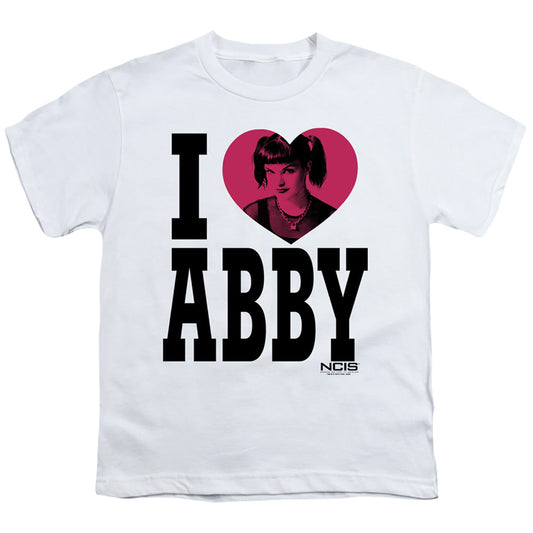 Ncis I Heart Abby Kids Youth T Shirt White Officially Licensed