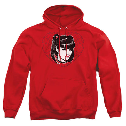 Ncis Abby Heart Mens Hoodie Red Officially Licensed