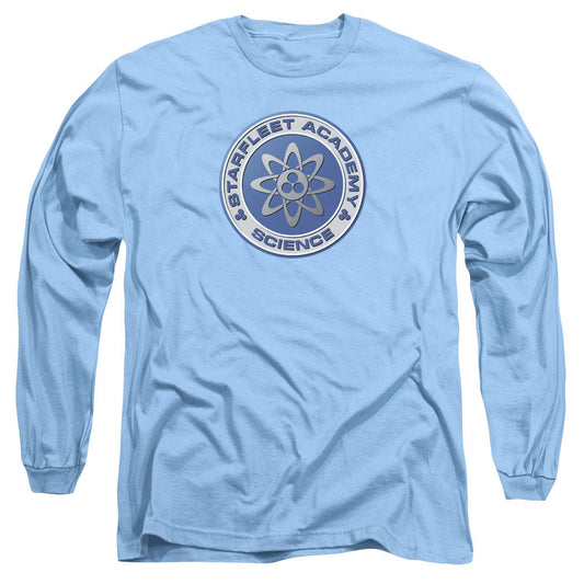 Star Trek Science Mens Long Sleeve Shirt Carolina Blue Officially Licensed Officially Licensed