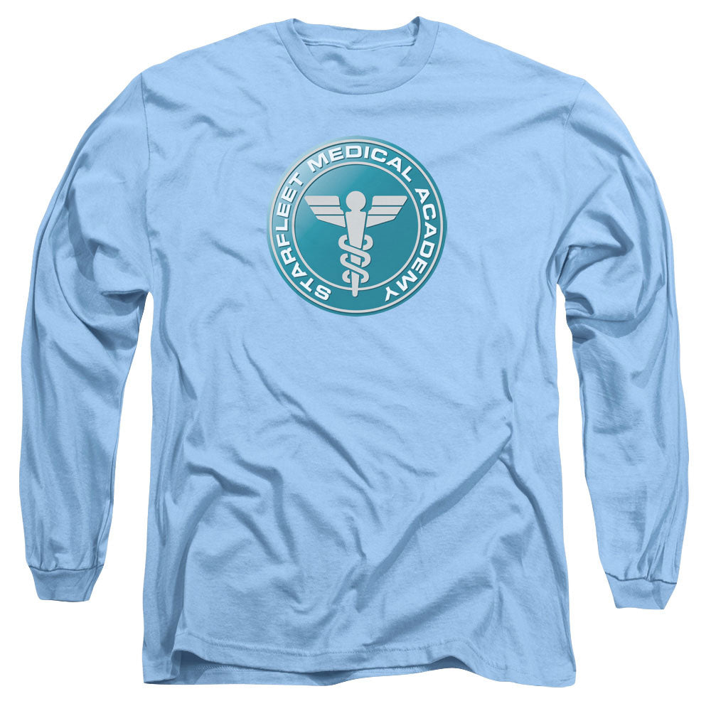 Star Trek Medical Mens Long Sleeve Shirt Carolina Blue Officially Licensed Officially Licensed