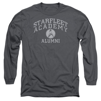 Star Trek Alumni Mens Long Sleeve Shirt Charcoal Officially Licensed Officially Licensed