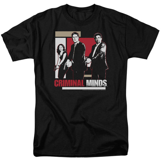 Criminal Minds Guns Drawn Mens T Shirt Black Officially Licensed