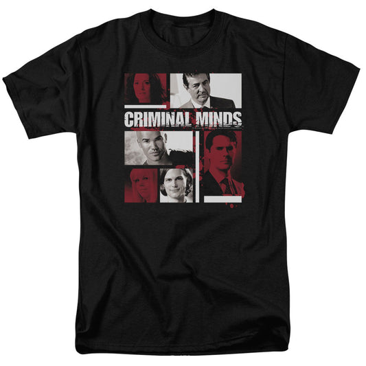 Criminal Minds Character Boxes Mens T Shirt Black Officially Licensed