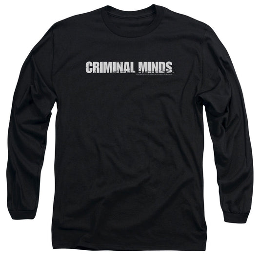 Criminal Minds Logo Mens Long Sleeve Shirt Black Officially Licensed Officially Licensed
