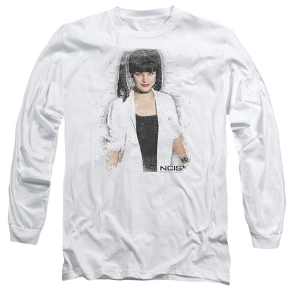 Ncis Abby Skulls Mens Long Sleeve Shirt White Officially Licensed