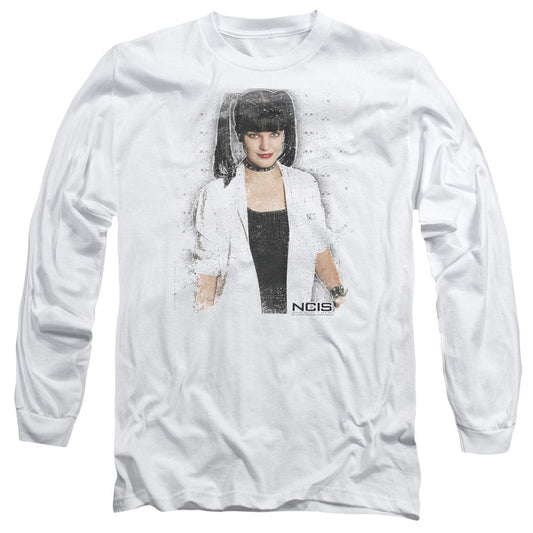 Ncis Abby Skulls Mens Long Sleeve Shirt White Officially Licensed