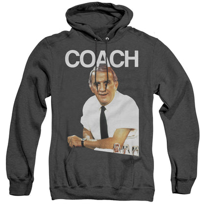 Cheers Coach Heather Mens Hoodie Black Officially Licensed