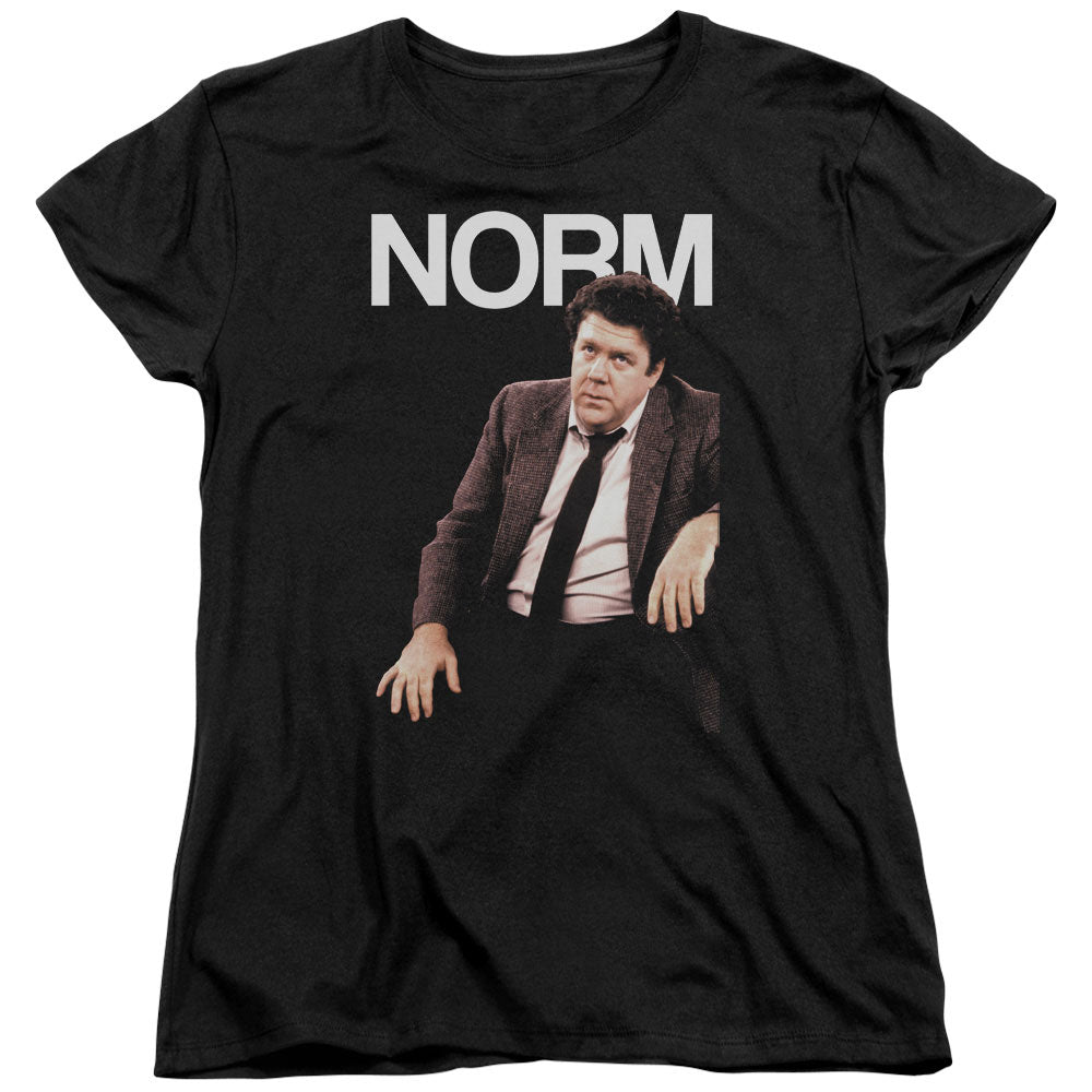 Cheers Norm Womens T Shirt Black Officially Licensed