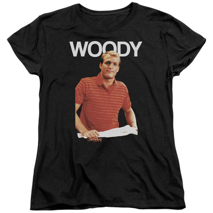 Cheers Woody Womens T Shirt Black Officially Licensed