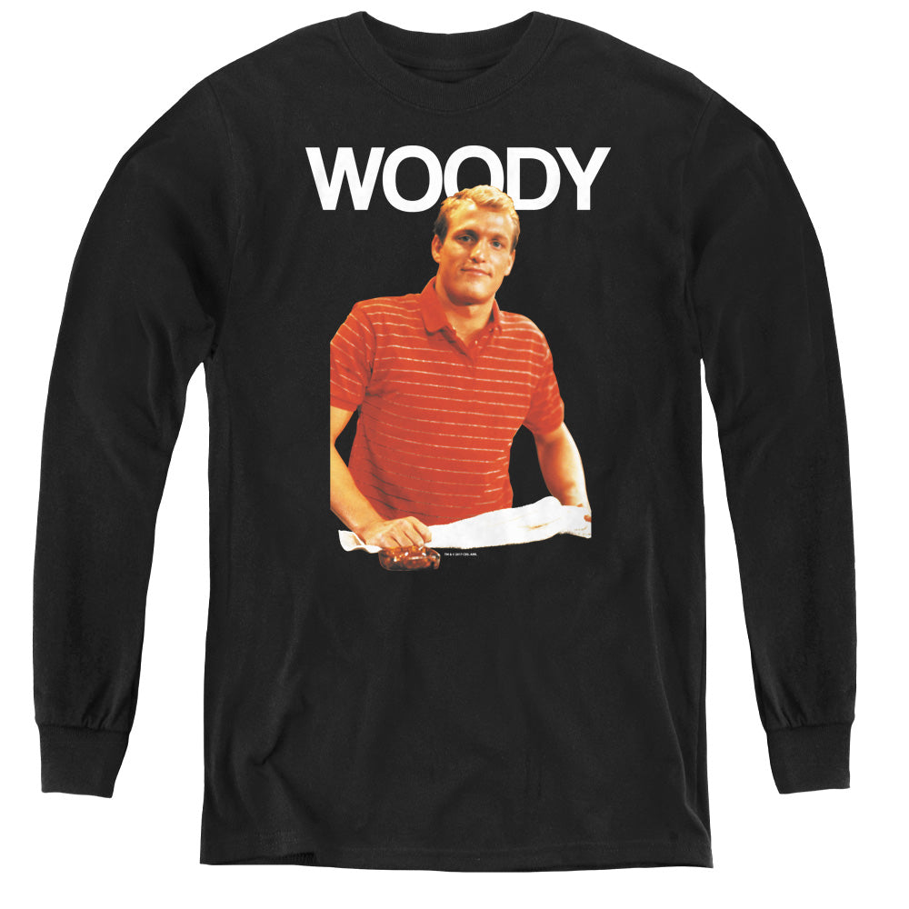 Cheers Woody Long Sleeve Kids Youth T Shirt Black Officially Licensed