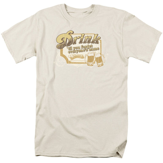 Cheers Drink To Forget Mens T Shirt Sand Officially Licensed