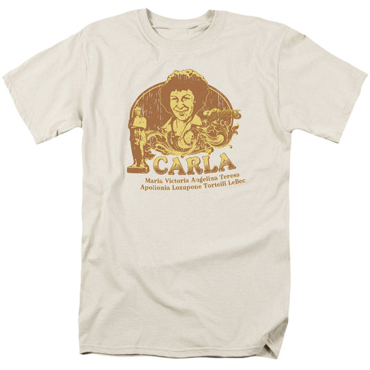 Cheers Carla Mens T Shirt Cream Officially Licensed