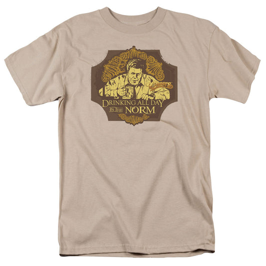 Cheers The Norm Mens T Shirt Sand Officially Licensed