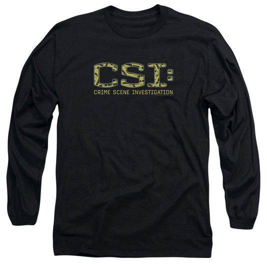 Csi Collage Logo Mens Long Sleeve Shirt Black Officially Licensed Officially Licensed