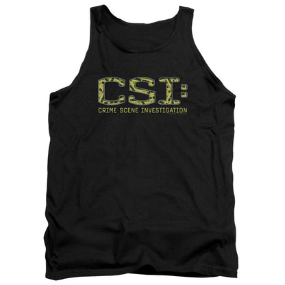 Csi Collage Logo Mens Tank Top Shirt Black Officially Licensed