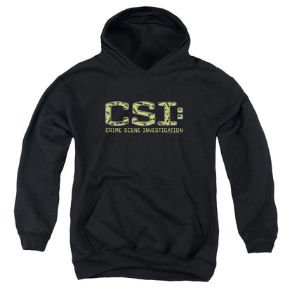 Csi Collage Logo Kids Youth Hoodie Black Officially Licensed