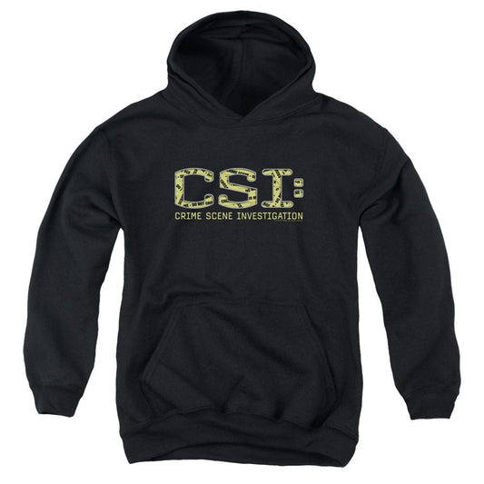 Csi Collage Logo Kids Youth Hoodie Black Officially Licensed