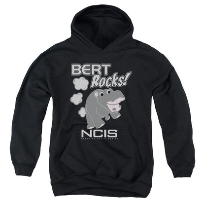 Ncis Bert Rocks Kids Youth Hoodie Black Officially Licensed