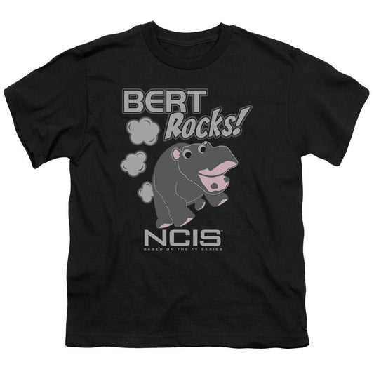 Ncis Bert Rocks Kids Youth T Shirt Black Officially Licensed