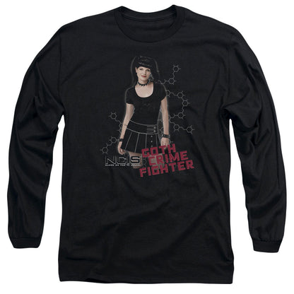 Ncis Goth Crime Fighter Mens Long Sleeve Shirt Black Officially Licensed