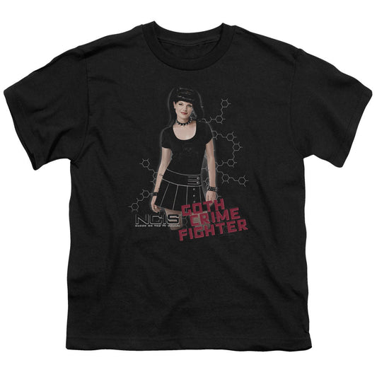 Ncis Goth Crime Fighter Kids Youth T Shirt Black Officially Licensed
