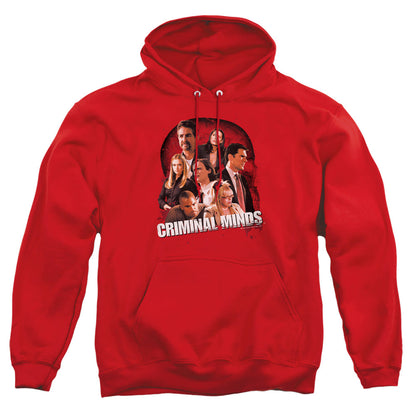 Criminal Minds Brain Trust Mens Hoodie Red Officially Licensed
