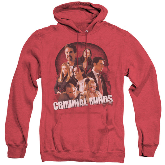 Criminal Minds Brain Trust Heather Mens Hoodie Red Officially Licensed