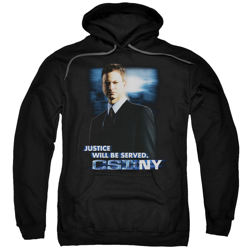 Csi:Ny Justice Served Mens Hoodie Black Officially Licensed