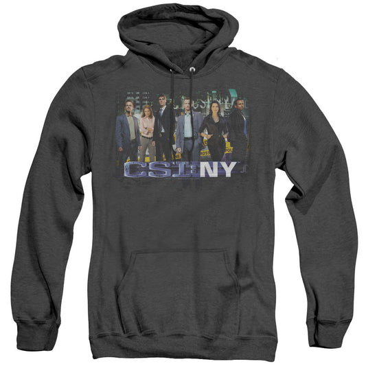 Csi Ny Cast Heather Mens Hoodie Black Officially Licensed