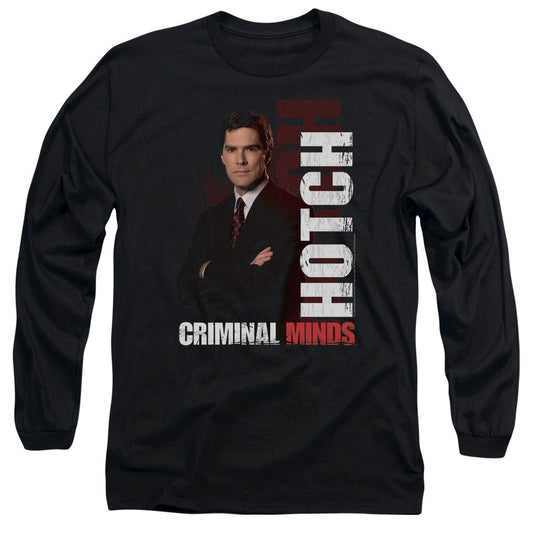 Criminal Minds Hotch Mens Long Sleeve Shirt Black Officially Licensed Officially Licensed