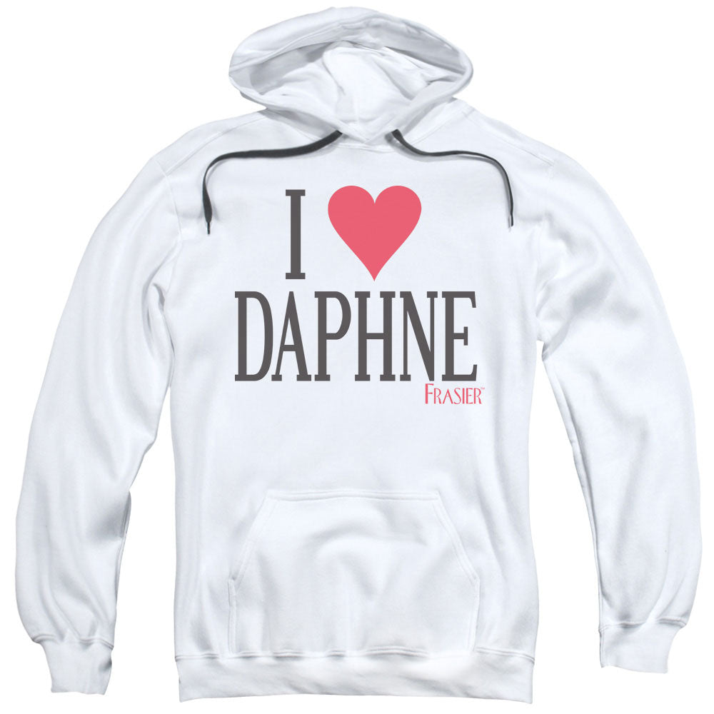 Frasier I Heart Daphne Mens Hoodie White Officially Licensed